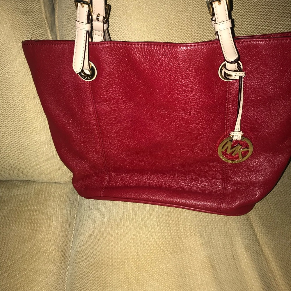 Red Michael Kors Shoulder Bag